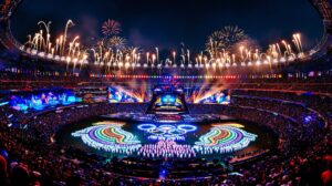 qui a fait le spectacle des jeux olympiques